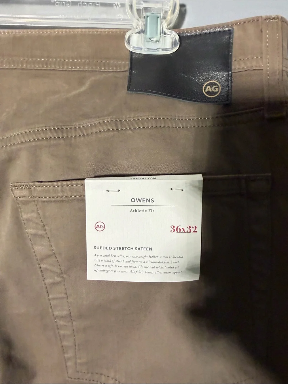 AG Adriano Goldschmied Owen Athletic Fit Pants Size 36x30